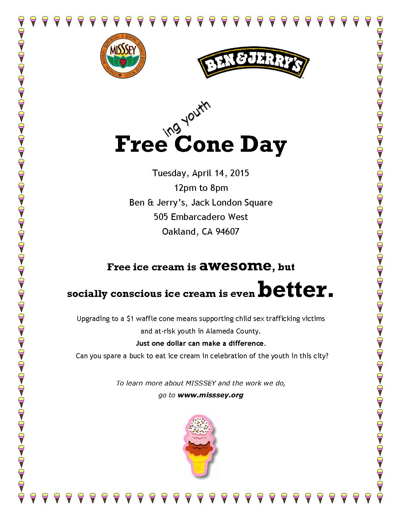 Free Cone Day Flyer 2