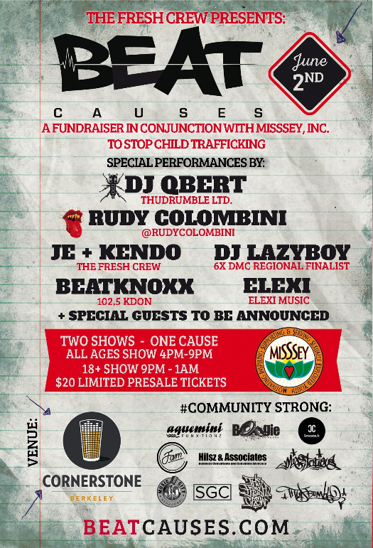 Beat Causes Fundraiser Flyer